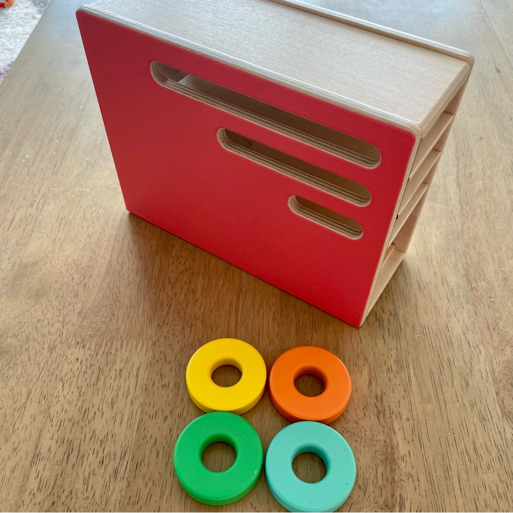 Lovevery Count & Slide Ring Chute Toy